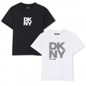 тениска,детски,3/4,панталони,dkny,dkny,2pk,tee,jn63,black,white