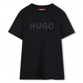тениска,детски,3/4,панталони,детски,облекла,hugo,hugo,ss,t,shirt,jn63,black