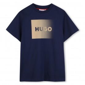 Тениска Hugo Hugo SS T Shirt Jn63 - Navy Blue тениска,детски,3/4,панталони,детски,облекла,hugo,hugo,ss,t,shirt,jn63,navy,blue