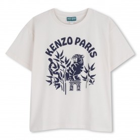Тениска Kenzo Kids T-Shirt - Cream тениска,kenzo,kids,t,shirt,cream
