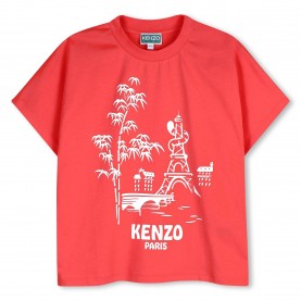 Детска тениска Kenzo Unisex Kids T-Shirt - Red детска,тениска,kenzo,unisex,kids,t,shirt,red