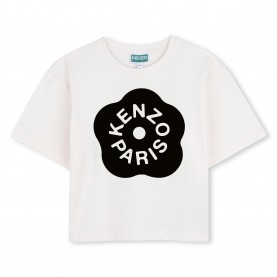 Тениска Kenzo Kids T-Shirt - Cream тениска,kenzo,kids,t,shirt,cream