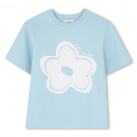 Тениска Marc Jacobs Marc T Shirt Jn63 - Pale Blue тениска,детски,3/4,панталони,детски,облекла,marc,jacobs,marc,t,shirt,jn63,pale,blue