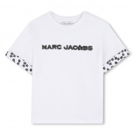 Тениска Marc Jacobs Marc T Shirt Jn63 - White тениска,детски,3/4,панталони,детски,облекла,marc,jacobs,marc,t,shirt,jn63,white