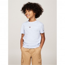 юношеска,тениска,детски,3/4,панталони,tommy,hilfiger,essential,t,shirt,juniors,breezy,blue,c1o