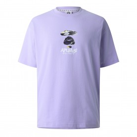 Тениска AAPE Somewhere Tee Sn63 - Light Purple тениска,мъжки,тениски,aape,somewhere,tee,sn63,light,purple
