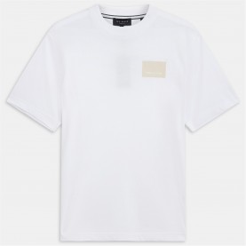 облекла,на,разпродажба,мъжки,тениски,ted,baker,ted,baker,ss,box,graphic,logo,tee,white