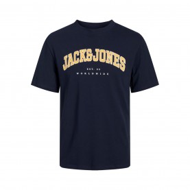 Тениска Jack and Jones Men's Varsity Logo Plus Size T-Shirt - Navy Blazer тениска,мъжки,тениски,мъжки,горнища,размер+,мъжки,облекла,размер,jack,and,jones,men's,varsity,logo,plus,size,t,shirt,navy,blazer