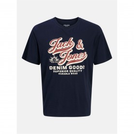 Мъжка тениска Jack and Jones Jack Colour Logo T-Shirt Plus Size Mens - Sky Captain мъжка,тениска,мъжки,тениски,мъжки,горнища,размер+,jack,and,jones,jack,colour,logo,t,shirt,plus,size,mens,sky,captain