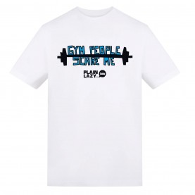 plain,lazy,plain,lazy,printed,tee,gym,people,scare,me