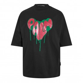 Тениска Palm Angels Mens Stars Vint T-Shirt - Black Fuchsia тениска,мъжки,тениски,palm,angels,men,s,stars,vint,t,shirt,black,fuchsia