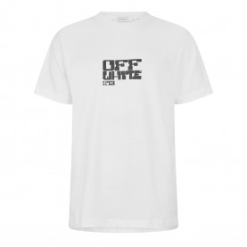 Тениска Off White Mens Slim Fit T-Shirt - White тениска,мъжки,тениски,off,white,men,s,slim,fit,t,shirt,white