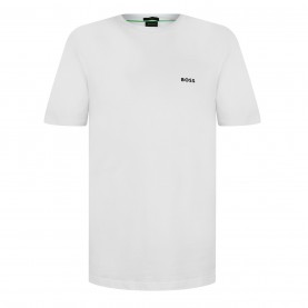 тениска,мъжки,тениски,boss,crew,logo,t,shirt,white,100