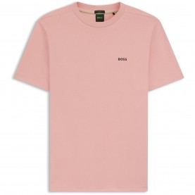 тениска,облекла,на,разпродажба,мъжки,тениски,boss,mens,boss,green,t,shirt,with,logo,design,stretch,cotton,pink,686