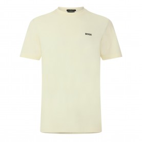 Тениска Boss Mens BOSS GREEN T-Shirt with Logo Design Stretch Cotton - Sand 761 тениска,мъжки,тениски,boss,mens,boss,green,t,shirt,with,logo,design,stretch,cotton,sand,761