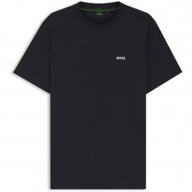 Тениска Boss Mens BOSS GREEN T-Shirt with Logo Design Stretch Cotton - Dark Blue тениска,мъжки,тениски,boss,mens,boss,green,t,shirt,with,logo,design,stretch,cotton,dark,blue