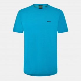 Тениска Boss Mens BOSS GREEN T-Shirt with Logo Design Stretch Cotton - Turquoise/Aqua тениска,мъжки,тениски,мъжки,блузи,с,яка,мъжки,потници,boss,mens,boss,green,t,shirt,with,logo,design,stretch,cotton,turquoise,aqua