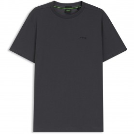 Тениска Boss Mens BOSS GREEN T-Shirt with Logo Design Stretch Cotton - Asphalt 027 тениска,мъжки,тениски,boss,mens,boss,green,t,shirt,with,logo,design,stretch,cotton,asphalt,027