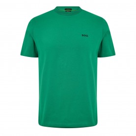 тениска,мъжки,тениски,boss,mens,boss,green,t,shirt,with,logo,design,stretch,cotton,green,319