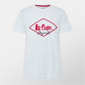 тениска,всички,коледни,подаръци,мъжки,тениски,lee,cooper,cooper,logo,t,shirt,white