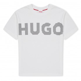 юношеска,тениска,детски,облекла,hugo,logo,short,sleeve,t,shirt,juniors,white,10p