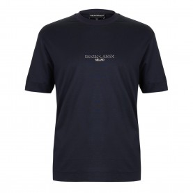 Emporio Armani T-Shirt - Navy EA Script мъжки,тениски,emporio,armani,t,shirt,navy,ea,script