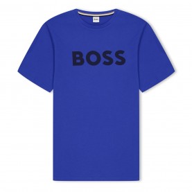 юношеска,тениска,детски,облекла,boss,large,logo,tee,juniors,cobalt,87a