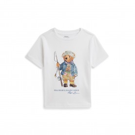 Тениска Polo Ralph Lauren Kids Fishing Bear T-Shirt - White тениска,polo,ralph,lauren,kids,fishing,bear,t,shirt,white