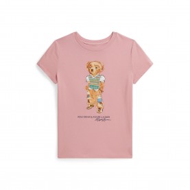 Тениска Polo Ralph Lauren Kids Bear T-Shirt - Rose тениска,polo,ralph,lauren,kids,bear,t,shirt,rose