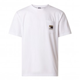 Мъжка тениска The North Face TNF Mountain Logo Tee Mens - TNF White мъжка,тениска,мъжки,блузи,с,яка,мъжки,тениски,мъжки,потници,the,north,face,tnf,mountain,logo,tee,mens,tnf,white