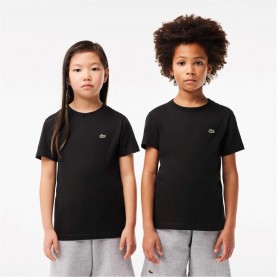 юношеска,тениска,детски,облекла,lacoste,lacoste,basic,logo,t,shirt,juniors,black,031