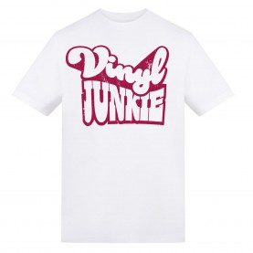 AWD Unisex Music Printed Tee - Vinyl Junkie мъжки,горнища,размер+,awd,unisex,music,printed,tee,vinyl,junkie
