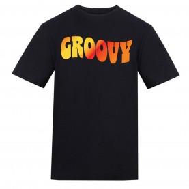 AWD Unisex Music Printed Tee - Groovy мъжки,горнища,размер+,awd,unisex,music,printed,tee,groovy