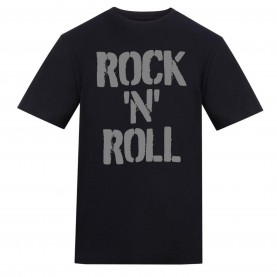AWD Unisex Music Printed Tee - Rock N Roll мъжки,горнища,размер+,awd,unisex,music,printed,tee,rock,n,roll