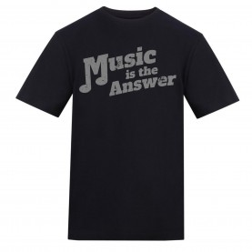 AWD Unisex Music Printed Tee - The Answer мъжки,горнища,размер+,awd,unisex,music,printed,tee,the,answer