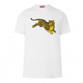 Тениска Kenzo KNZO J Tiger Slm Tee Sn64 - Off White тениска,мъжки,тениски,kenzo,knzo,j,tiger,slm,tee,sn64,off,white
