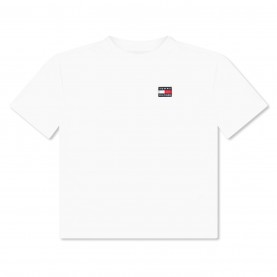 Тениска Tommy Hilfiger Kids' Heritage Flag T-Shirt - White тениска,детски,3/4,панталони,tommy,hilfiger,kids',heritage,flag,t,shirt,white