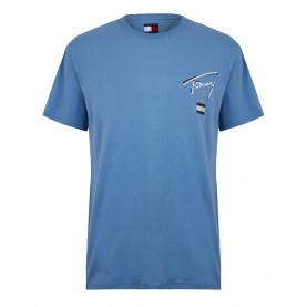 тениска,мъжки,тениски,tommy,jeans,tjm,reg,tommy,sign,city,tee,ext,colarado,blue