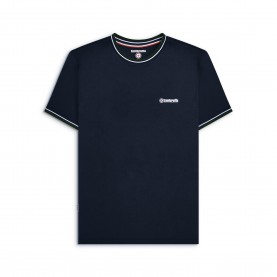 Тениска Lambretta Mens Twin Tip Pique T-Shirt - Navy/Whte/Green тениска,мъжки,блузи,с,яка,мъжки,тениски,мъжки,потници,lambretta,men,s,twin,tip,pique,t,shirt,navy,whte,green