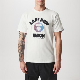 тениска,облекла,на,разпродажба,мъжки,тениски,aape,union,t,shirt,white