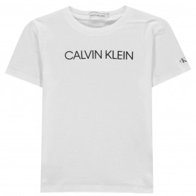 тениска,разпродажба,calvin,klein,детски,тениски,детски,облекла,calvin,klein,boys,institution,t,shirt,white