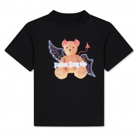 юношеска,тениска,детски,3/4,панталони,palm,angels,devil,bear,t,shirt,juniors,black,brn,1060