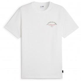 Puma GRAPHICS PUMA PIZZA Tee - WHITE puma,graphics,puma,pizza,tee,white