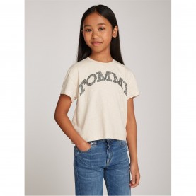 юношеска,тениска,детски,облекла,tommy,hilfiger,short,sleeved,t,shirt,juniors,oat,adz