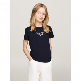 юношеска,тениска,детски,облекла,tommy,hilfiger,nyc,foil,short,sleeve,t,shirt,juniors,desert,sky,dw5