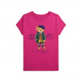юношеска,блуза,с,яка,детски,3/4,панталони,polo,ralph,lauren,polo,bear,t,shirt,juniors,college,pink