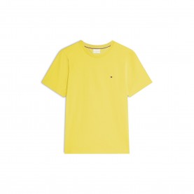 Тениска Tommy Hilfiger Short-sleeved T-shirt - Morning Yellow тениска,мъжки,тениски,tommy,hilfiger,short,sleeved,t,shirt,morning,yellow