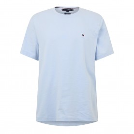 Тениска Tommy Hilfiger Short-sleeved T-shirt - Breezy Blue тениска,мъжки,тениски,tommy,hilfiger,short,sleeved,t,shirt,breezy,blue