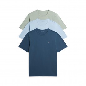 Тениска Tommy Hilfiger 3 Pack Short Sleeve T-Shirts - Blue/Grey/Blue тениска,мъжки,тениски,tommy,hilfiger,3,pack,short,sleeve,t,shirts,blue,grey,blue