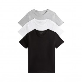 Тениска Tommy Hilfiger 3 Pack Short Sleeve T-Shirts - Wht/Blk/Gry тениска,мъжки,тениски,tommy,hilfiger,3,pack,short,sleeve,t,shirts,wht,blk,gry